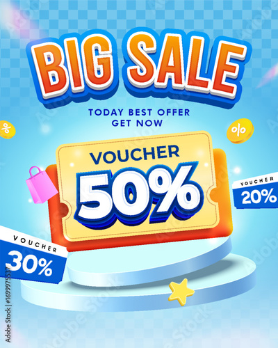 Big sale promotion shop advertisement banner template