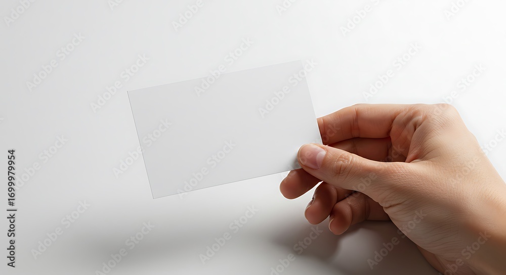 Obraz premium Holding the Blank Canvas