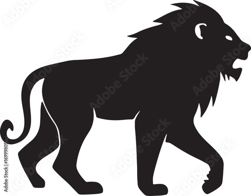 Lion silhouette vector illustration