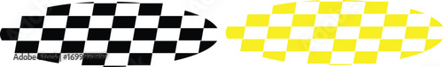 racing stripe vector set, race car vector. checkered pattern
