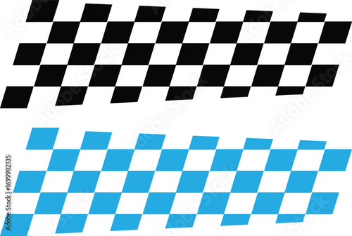 racing stripe vector set, race car vector. checkered pattern
