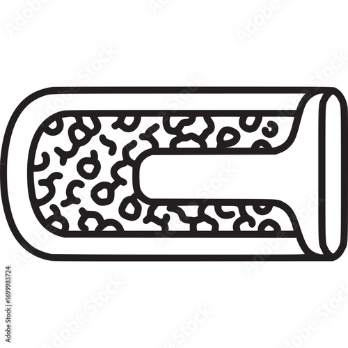 Bandage icon isolated on white background medical and healthcare concept, depicting a wound dressing with a simple, clean design for first aid or injury care