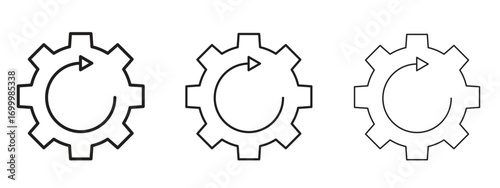 Recovery icon with outline style, vector illustration designs