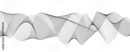 Abstract wave background with smooth, flowing, multicolored gradient lines. Futuristic energy sound waves technology.overlapping lines & sense of motion and fluidity. Freshness and energy creative.