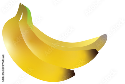 banana isolated on white background