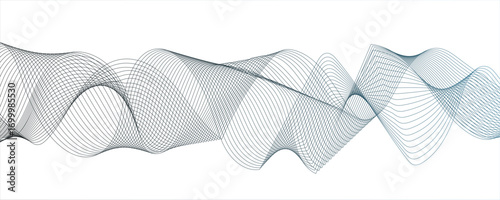 Abstract wave background with smooth, flowing, multicolored gradient lines. Futuristic energy sound waves technology.overlapping lines & sense of motion and fluidity. Freshness and energy creative.