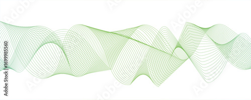 Abstract wave background with smooth, flowing, multicolored gradient lines. Futuristic energy sound waves technology.overlapping lines & sense of motion and fluidity. Freshness and energy creative.