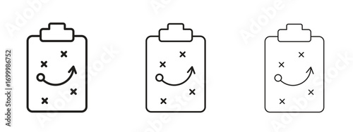 Tactics icon with outline style, vector illustration designs