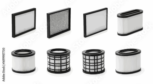 Comprehensive Air Purifier Filter Collection for Optimal Home Air Quality, Showcasing Various Filter Types for Effective Air Cleaning and Maintenance