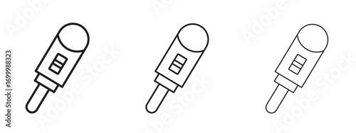 Pregnancy test icon with outline style, vector illustration designs