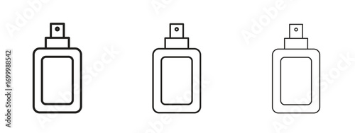 Perfume icon with outline style, vector illustration designs