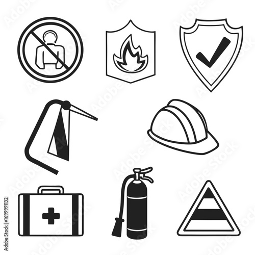 travel icons set