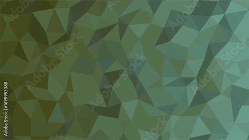 Gradient Green Low Poly Geometric Abstract Background Texture pattern