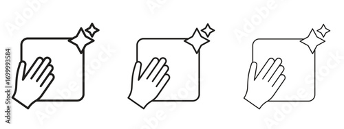 Clean icon with outline style, vector illustration designs