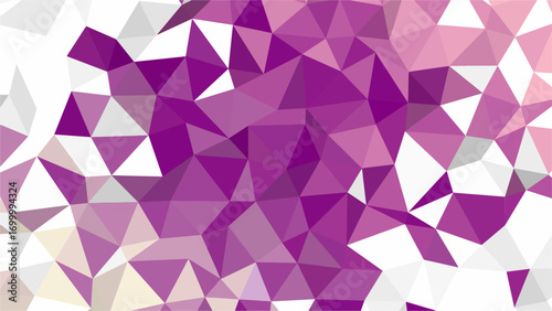 Pink and White Polygonal Geometric Abstract Background with Subtle Gradient illustration