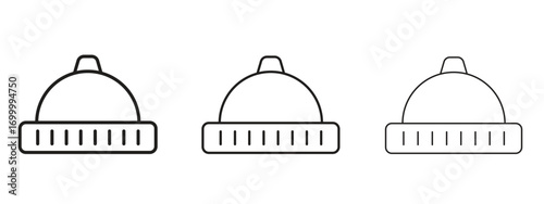 Beanie icon with outline style, vector illustration designs