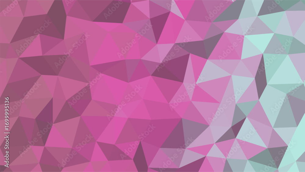 Fototapeta premium Soft Pink and Light Blue Polygonal Geometric Background with Subtle Gradient abstract pattern