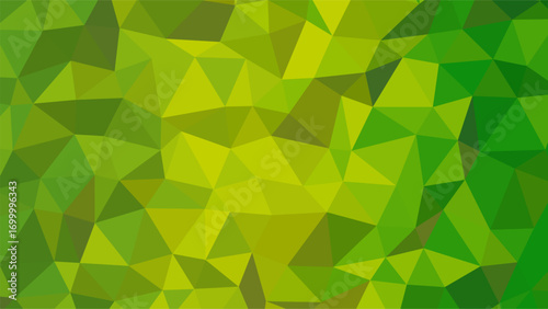 Vibrant Green and Yellow Polygonal Geometric Abstract Background with Dynamic Faceted Texture triangle
