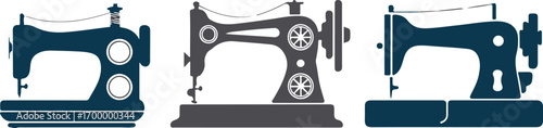 Sewing Machine Vector Illustration for Tailoring and Textile Craft