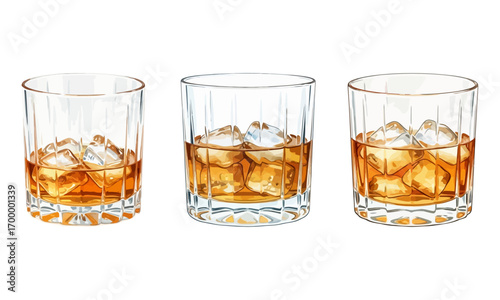 Glass of Whiskey Set