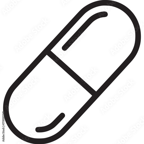 Pill capsule isolated on white background medication for treatment, remedy for illness, or supplement for health symbol of medicine, pharmacy, and pharmaceutical industry