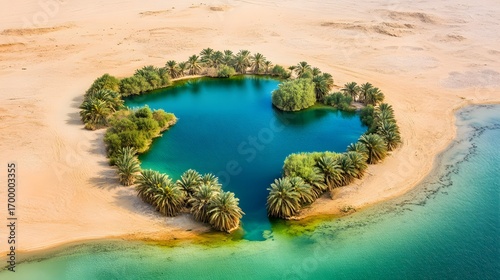 Breathtaking Aerial View of Al-Hasa Oasis, Saudi Arabia, a Hidden Paradise