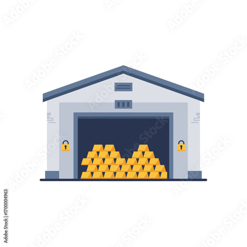 A Vault of Riches: A Building Protecting a Fortune of Gold Bullion