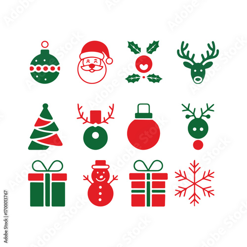 Christmas Vector Icon Set