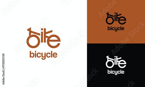 Bike Bicycle Logo Design Biker symbol Graphic Vector