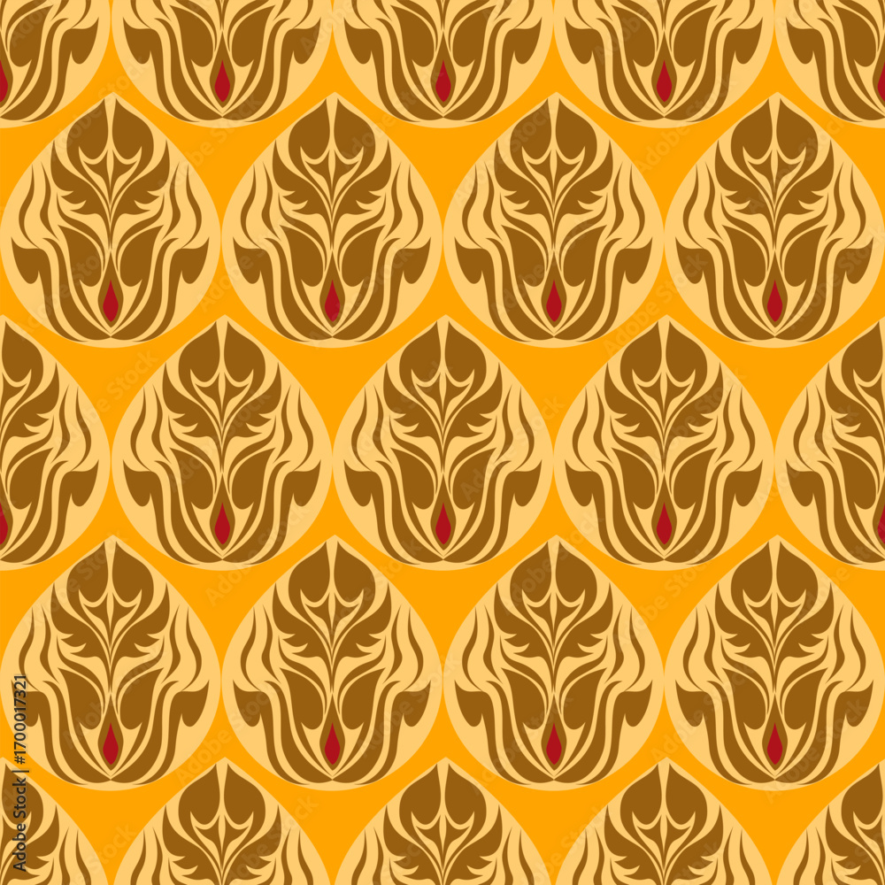 seamless damask pattern