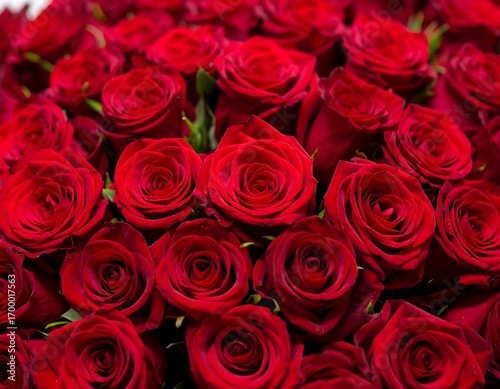 Close-up of many red roses (1)