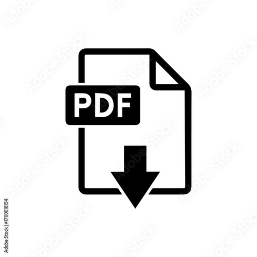 PDF file download icon icon symbol document