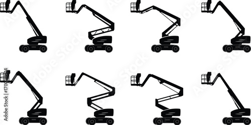 Boom lifts, aerial work platforms, cherry pickers, telescopic boom lift, articulating boom lift, construction equipment, maintenance platform, height access, safety lifting equipment,