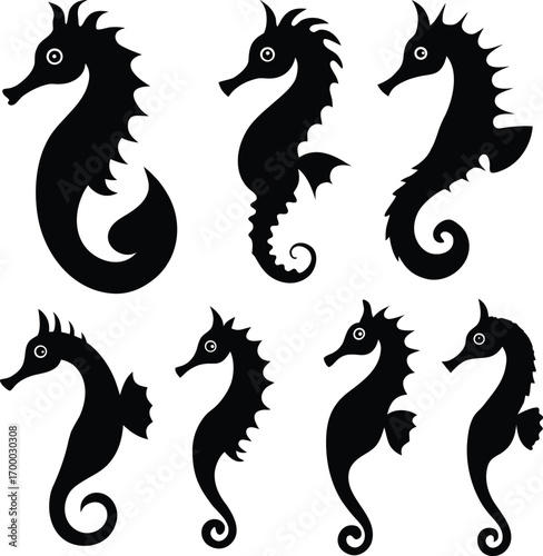 Seahorse Silhouettes