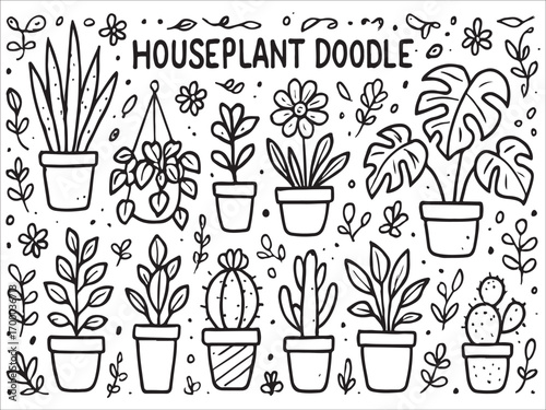Growing plant sprouting from coffee cup with floral elements in vector style