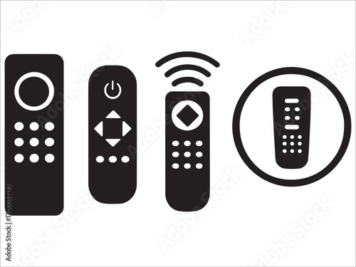 Black and white dominoes with a cordless telephone on white background