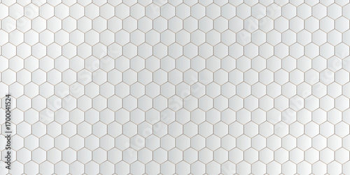 Abstract platinum hexagon shape with science and health care concept background | Vector illustration | Futuristic technology concept | Hexagon Abstract 3D Pattern Background