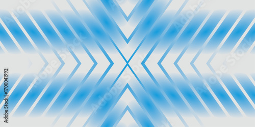 Abstract business futuristic technology background | Abstract arrow and triangle with a sky-blue and clean horizontal banner glowing geometric lines | Modern shiny arrow lines pattern 