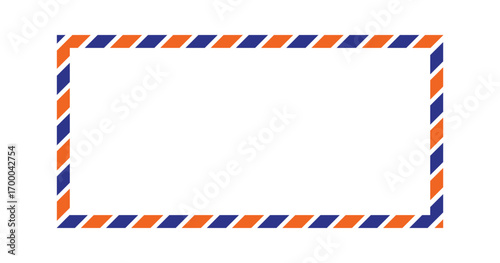 blank post stamp. envelope frame. airmail postcard. post stamp frame png and vector illustration on transparent background