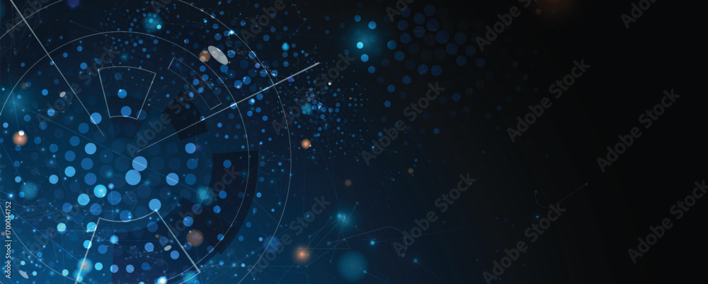 Fototapeta premium Abstract technology and business futuristic bacground