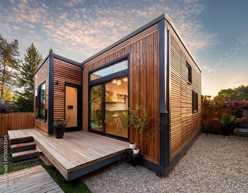 stunning photo of accessory dwelling unit adu a modern tiny house concept showcasing the versatility and efficiency of accessory dwelling units perfect for urban living