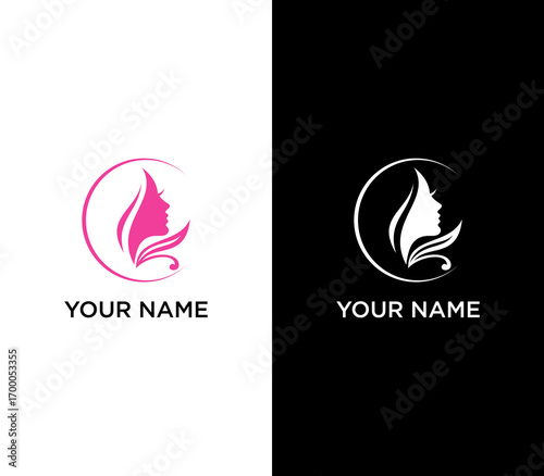 Beauty logo design and creative concept Premium Vector