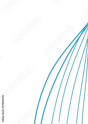 Blue line abstrak element 