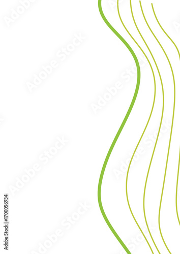 abstract green wave