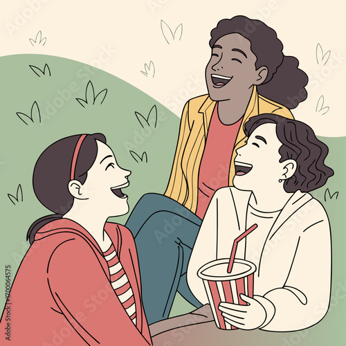 young couple drinking wine