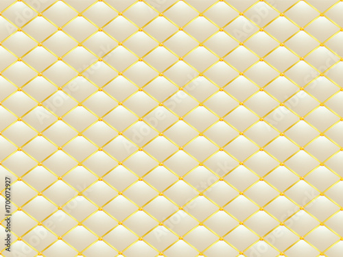 Elegant Gold Quilted Diamond Pattern Background