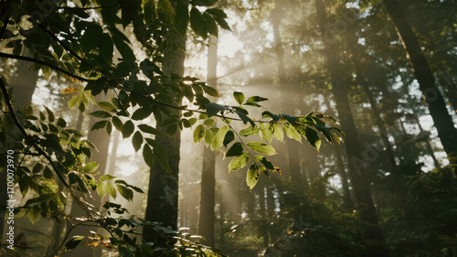 rain in the forest