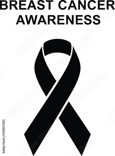 Breast cancer awareness ribbon to support and show solidarity with patients and survivors