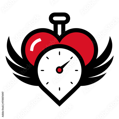 red alarm clock