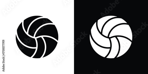 Volley ball icon silhouette vector illustration isolated flat style